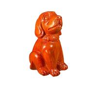 ATOTLLAF Wooden Toys Hand Carved Solid Wood Dog Ornaments Chinese Zodiac Home Living Room Tv Cabinet Office Decoration Crafts Rosewood 20Cm