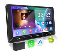 ATOTOEXCEL A5L 2 Din Android 10.1 Inch Car Radio Built-in OBD CarPlay & Android Auto Wireless 2+32GB EQ 24 Bands DSP WiFi/Bluetooth/USB Sharing MirrorLink