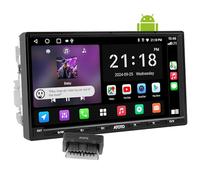 ATOTOEXCEL A5L Android Double DIN Car Stereo with OBD2 Scanner, 7 inch 1280 x720 IPS Touchscreen Double DIN Radio, 2G+32G, Wireless Carplay Android Auto, 24-B EQ DSP, GPS Tracker, FM/USB/TF