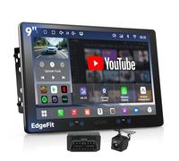 ATOTOEXCEL A7 Android 13 9 Inch Double DIN Car Radio, 8-Core 4G + 64G Main Unit with 4G LTE, Wireless CarPlay & Android Car, WiFi/Bluetooth Tethering, G-sensor, DSP, OBD Scanner, Reversing Camera