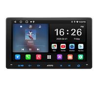 ATOTOZONE 9 inch Android Double Din Head Unit Car Stereo with Sat Nav, Wireless CarPlay&Android Auto, AI-powered Touchscreen in-Dash Car Audio, Live Rear View, 24 EQ&DSP