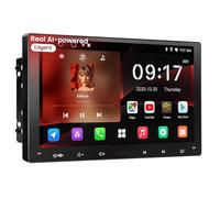 ATOTOZONE A5L 9" Android Double Din Car Stereo, Wireless CarPlay & Android Auto, Wi-Fi/USB Tethering, 24 Band EQ, DSP/FM/RDS/SS Radio, AI Assistant, GPS Tracking, Bluetooth Auto-lock, OTA Upgrade