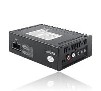 ATOTOZONE CA-AEC122DL Compact Car Amplifier with 6.5ft/2m Power Cable, Class D, TI TPA3221, 4-Channel, RMS 4x60W, Customizable EQ, Compatible with Select ATOTOZONE Car Stereos