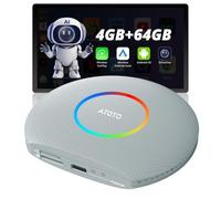 ATOTOZONE CB6 CarPlay AI Box Android 13 CarPlay Wireless/Android Auto Converts Wired to Wireless with 4G LTE, 5G Wi-Fi, 2 Bluetooth, AI Dongle, Support for YouTube, 8G+128G, Silver