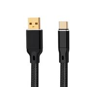 ATOULE Hifi USB Cable OCC Silver Plating DAC A-C Digital Audio Type A to C Hifi Usb Typec Cable(0.5 Meters)