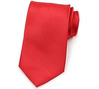 ATOurDealss 24 Solid Red Polyester Ties Neck Tie Neckties For Boys Men Teen