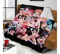 ATOurDealss 3D Print Highschool DxD Anime Throw Blanket Soft for Unisex Sofa Couch Bed Plush Throw Blankets - 50"x40"