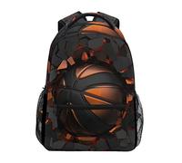 ATOurDealss Abstract Sport Basketball Crash Backpacks College School Bag Shoulder Casual Travel Daypack Hiking Camping