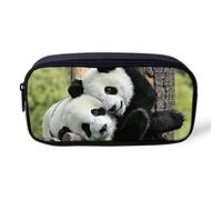 ATOurDealss Animal Print Pencil Case Panda Pen Bag Pouch Stationery Case Cosmetic Bag Gadget Bag Cool Pencil Box