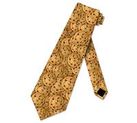 ATOurDealss Cookie Ties Mens Chocolate Chip Cookie Necktie, Brown, One Size