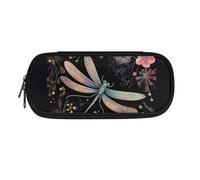ATOurDealss Dragonfly Pencil Case for Girls Kids Pencils Pouch School Pen Bag Sturdy Pens Cases Highlighters Pouch Stationery Organzier for Women Travel School Office Gifts