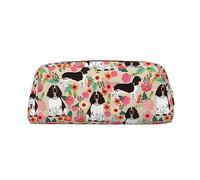 ATOurDealss English Springer Spaniel Pencil Case School Student Portable Pencil Pouch Coin Pouch Cosmetic Makeup Bag Office College Stationery Organizer with Zipper for Teen Boy Girl