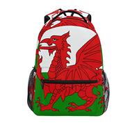 ATOurDealss Flag of Wales Boys Girls Kids School Backpacks Bookbag, Elementary School Bag Travel Backpack Daypack