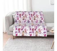 ATOurDealss Flannel Blanket Animal - Cro-ssing Lightweight Cozy Bed Blanket Soft Fleece Plush Warm Throw Blanket fit Decorative Couch Sofa Suitable for All Season 50x40 inches