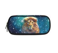 ATOurDealss Galaxy Lion Pencil Case for Elementary Primary Boys Large Pen Box Holder Pouch
