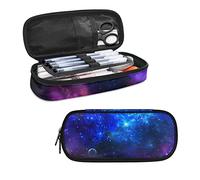 ATOurDealss Galaxy Pencil Case Bag Pen Holder School Pencil Box Big Capacity Pen Pouch Marker Cases Multifunction Stationery Organizer for Adults Kids Coin Purse