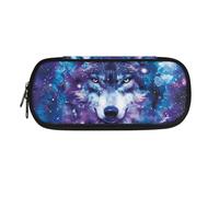 ATOurDealss Galaxy Wolf Pencil Case Girls Boys School Supplies Large Pouch Holder Organizer Pen Box Pouch