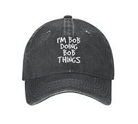 ATOurDealss I'm Bob Doing Bob Things Hat Funny Sarcastic Hat Baseball Cap Adjustable Trucker Hats Outdoor Sports Caps Multi