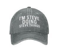 ATOurDealss I'm Steves Doing Steves Things Hat for Men Dad Hats Graphic Caps Multi