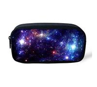 ATOurDealss Kids School Pencil Pouch galactCute Flat Canvas Zip Pencil Case