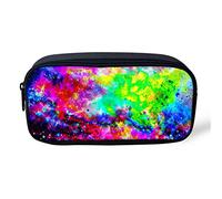 ATOurDealss Kids School Pencil Pouch galactCute Flat Canvas Zip Pencil Case