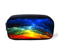ATOurDealss Kids School Pencil Pouch galactCute Flat Canvas Zip Pencil Case