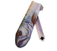 ATOurDealss King Salmon Tie Mens Fish Necktie by