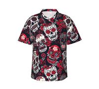 ATOurDealss Men's Funky Hawaiian Shirt Short Sleeve Button Shirts Beach Party Holiday XL