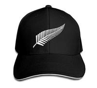 ATOurDealss New Zealand Maori Fern Hat Baseball Cap Duck Tongue Cap Fashion Cap Black
