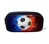 ATOurDealss Pencil Bags Cool Designer Pen Cases for School Students Stationery galactPrint, Soccer Pattern, Pencil Case
