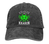 ATOurDealss Release The Kraken Baseball Cap Dad Hat Adjustable Hat Visor Cap Black