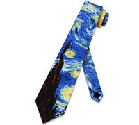 ATOurDealss Starry Night Ties Art Vincent Abstract Neck Ties