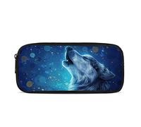 ATOurDealss Student Pencil Case Wolf Pen Holder Bag galactWolves Pencil Holders Makeup Cosmetic Bag for Boys Girl
