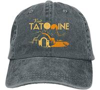 ATOurDealss Visit Tatooine Deep Heather Adjustable Unisex Washable Retro Denim Hats Baseball Hat Dad Hats
