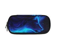 ATOurDealss Wolf galactPrint Big Capacity Pencil Bag for Kids Teens Desk Stationery Oraganizer Pen Case Pouch Bag Oraganizer