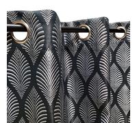 Atout Ciel Blackout Curtain with Eyelets 140 x 240 cm Navy Ready to Hang