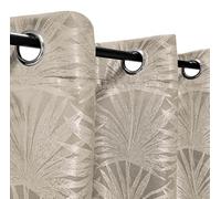 Atout Ciel Eyelet Curtain 140 x 240 cm Beige Ready to Hang