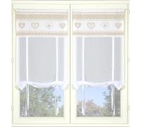 Atout Ciel Pair of Venetian Blinds 2 x 60 x 160 cm Beige Ready to Hang