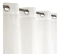 Atout Ciel Printed Net Curtain with Eyelets 140 x 240 cm Ready to Hang Natural
