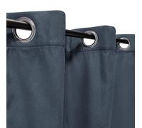 Atout Ciel Thermal Blackout Curtain with Eyelets 140 x 240 cm Petroleum Ready to Hang