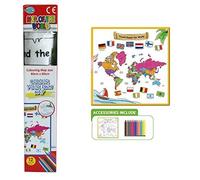 Atoz 37000 CYO World Map Poster Colouring, Multi