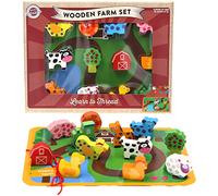 Atoz Classic Wooden Farm Set
