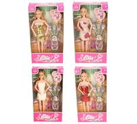 AtoZ Ella Party Doll with Sequin Dress and Princess Accessories, Age 3+, Pink