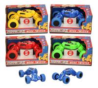 Atoz Hotrodz Mega Twister Toy Car, Transforming Vehicle with Try Me Feature, Ages 3+, Available in Blue, Yellow, Red, Green