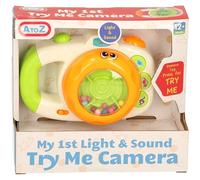 AtoZ My First Light & Sound Camera Toy, Interactive Educational Toy for 12+ Months