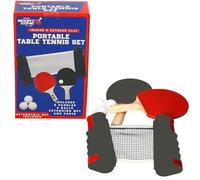 Atoz Sport Zone Portable Table Tennis Set, Indoor & Outdoor Play, 2 Paddles, 3 Balls, Extendable Net and Posts