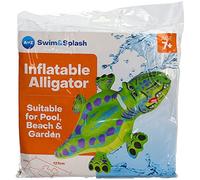 Atoz Swim&Splash Inflatable Alligator Float, 127 x 76 cm, Pool Beach Garden Toy, Age 7+, Green