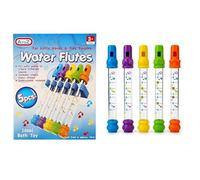 AtoZ Water Flutes Bath Toy, 5 Pieces, Multicolour, for Ages 3+, with Music Sheets