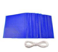 Atozbit Beeswax Honeycomb Candle Kit - 20pcs Blue, 8x8 in, Non-Toxic, Dripless, Smokeless, DIY Candle Making for Kids & Adults