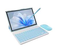 ATOZEE 10 in Tablet 2 in 1 Android 14 Tablets with Keyboard 10 inch Tabletas, Include Mouse Stylus Pen Case, 6000mAh 6GB+32GB ROM 1TB Expandable Tableta, 2MP+8MP Dual Camera, WiFi-6 BT Tablet PC.